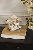 Florero Cerámica Hongos Beige