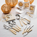 Gold Check Flatware