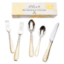 Gold Check Flatware