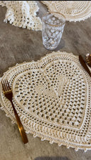 Individual Corazón Crochet