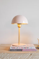 Lámpara De Mesa Hongo Pink Gold