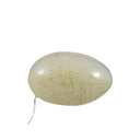 Lámpara De Mesa Cristal Ovalada Beige