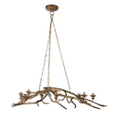 Lámpara De Techo Rama Dorada