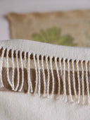 Manta Algodón Raya Beige