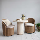 Mesa Redonda De Té Concreto