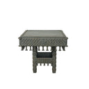 Mesa De Madera Tallada Green Verde Vintage