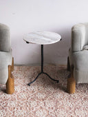 Mesa Auxiliar Taupe Marble