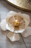 Metal Flower White
