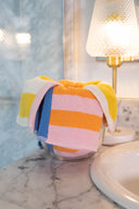 Mini Toalla De Mano Orange & Pink