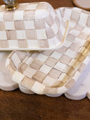 Mocha Check Butter Box