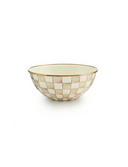 Mocha Check Large Everyday Bowl