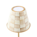 Mocha Check Led Rechargeable Cafe Table Lamp