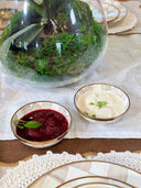 Mocha Check Relish Dish