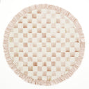 Mocha Check Round Placemant