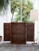 Mueble Bar Roble Natural Con Espejos
