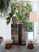 Mueble Bar Roble Natural Con Espejos