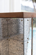 Mueble Bar Roble Natural Con Espejos