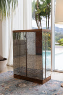 Mueble Bar Roble Natural Con Espejos