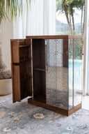 Mueble Bar Roble Natural Con Espejos
