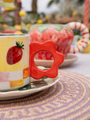 Mug Flower Strawberry
