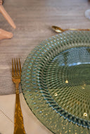 Plato Base Cristal Verde