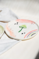 Plato Postre Fungi World Green