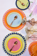 Set x 4 Platos Postre Color Cake