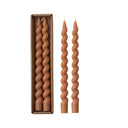 Set x 2 Velas Twist Terracota