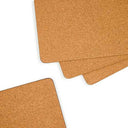 Set x4 Mocha Check Cork Back Placemats
