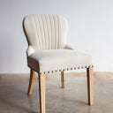 Silla Comedor Concha Velvet Beige Bugs