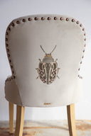 Silla Comedor Concha Velvet Beige Bugs