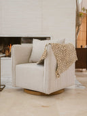 Silla Giratoria Lino Base Roble