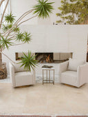 Silla Giratoria Lino Base Roble