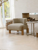 Silla Roble & Lino Olive Low High