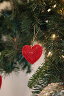 Colgante De Corazón Con Cristales Rojos