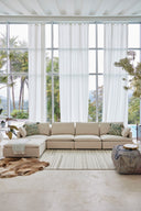 Sofá Modular Lino Sand - SOFÁ 5 PIEZAS