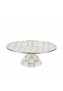Sterling Check Pedestal Platter