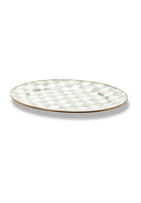Sterling Check Small Oval Platter