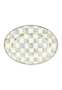 Sterling Check Large Oval Platter
