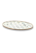 Sterling Check Medium Oval Platter