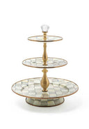 Sterling Check Three Tier Sweet Stand