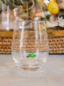 Vaso Cristal Rana Verde