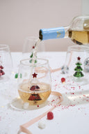 Vaso Glitter Tree Rojo