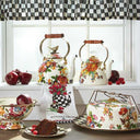 White Flower Market Whistling Tea Kettle