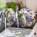 White Flower Market Charger/Plate
