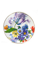 White Flower Market Dinner Plate