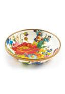 White Flower Market Dipping Bowl