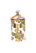 White Flower Market Large Canister l