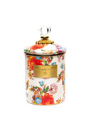 White Flower Market Medium Canister