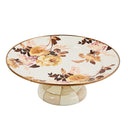Wild Rose White Small Pedestal Platter